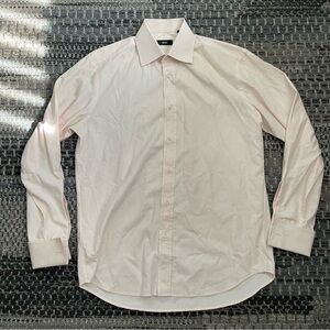 👔 Hugo Boss Mens Long Sleeve Button Down Shirt, Light Pink, 15.5 Neck, 34/35